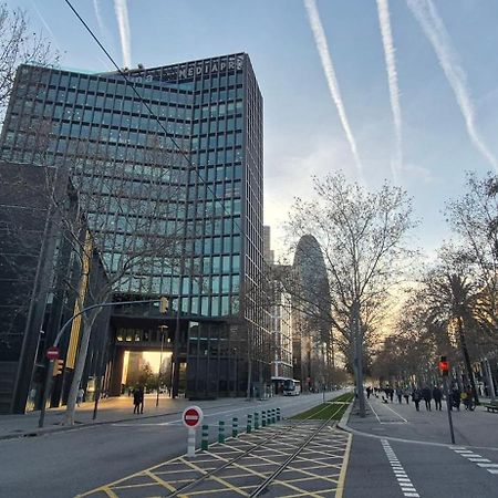 Apartamento En Avenida Diagonal - Torre Glorias - Angeles Terraza Barcelona Bagian luar foto