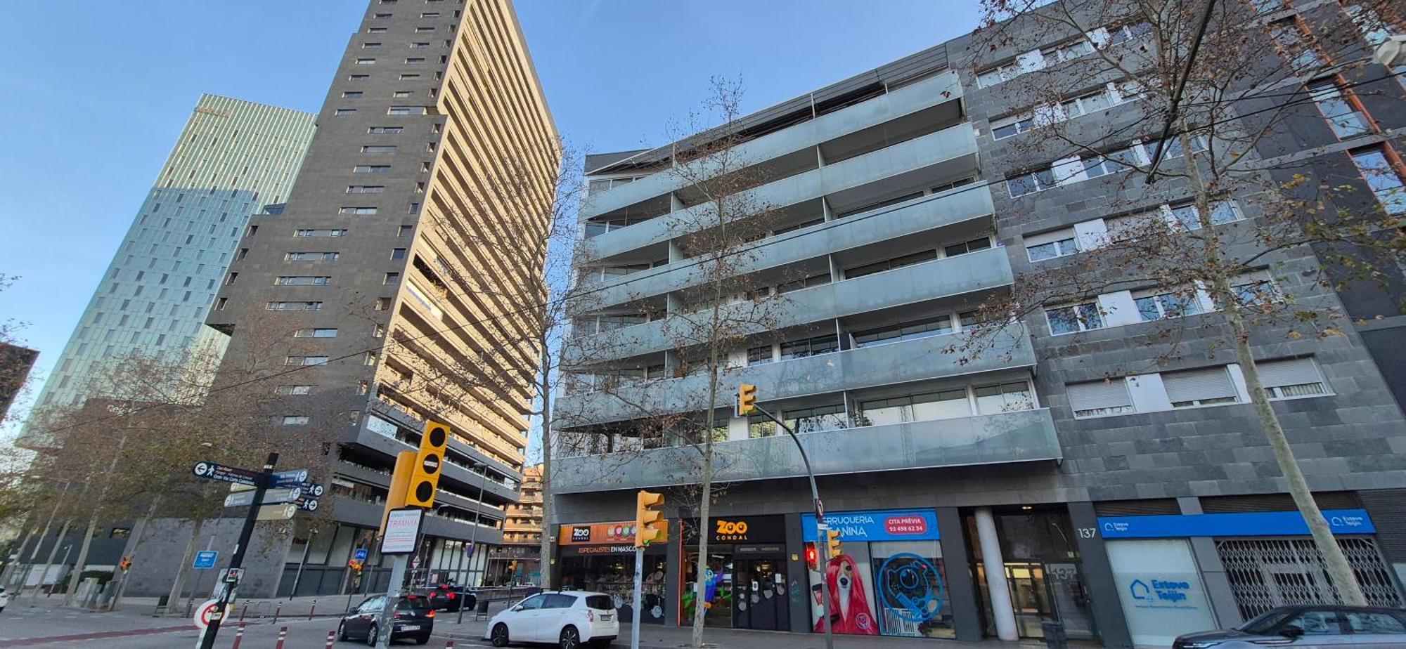 Apartamento En Avenida Diagonal - Torre Glorias - Angeles Terraza Barcelona Bagian luar foto