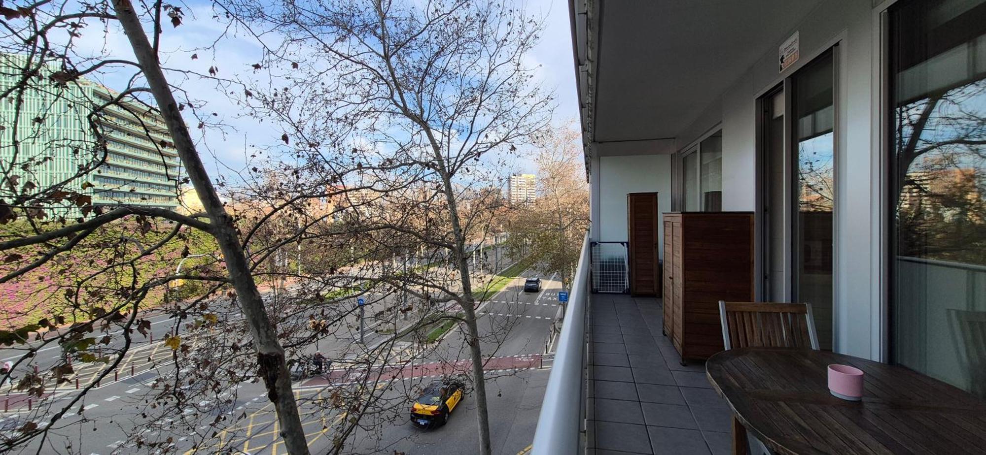 Apartamento En Avenida Diagonal - Torre Glorias - Angeles Terraza Barcelona Bagian luar foto